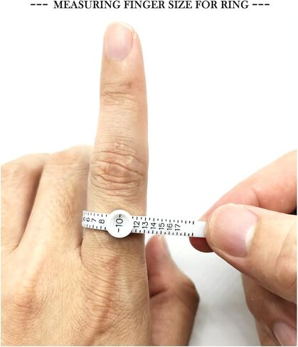 مجموعة قياس مقاس الخاتم، أداة قياس الخاتم، مقاس الخاتم، قياس مقاس الإصبع، مجموعة مقاسات الولايات المتحدة الأمريكية 1-17 (2BK) in Kuwait