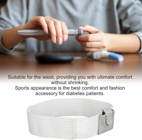Insulin Pump Belt Insulin Pump Holder Waist Bag, Elastic Breathable Insulin Pump Belt for CGM Equipment, Diabetic Holder Belt Comfortable Running Wide Band Waist Packs in Saudi Arabia