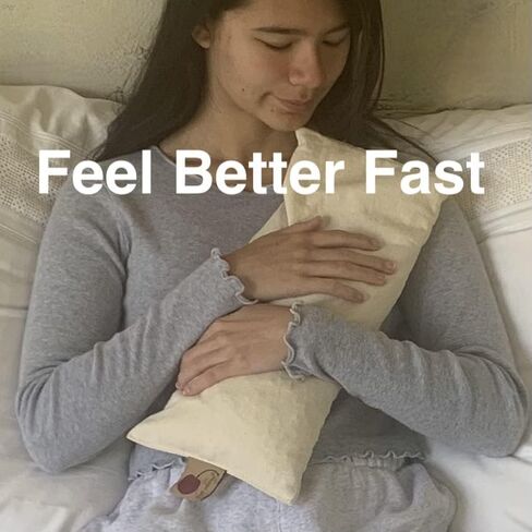 Cervical/Rectangular Pillow, Natural Denim, w/Cherry case Cherry Pit-Stone, Hot/Cold, Moist Heat Pack, Pain Relief, Microwavable-Washable in Saudi Arabia