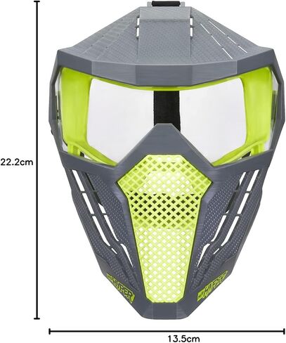 NERF Hyper Face-Mask - Breathable Design, Adjustable Head Strap, Green Team Color - for Teens,-Adults in Kuwait