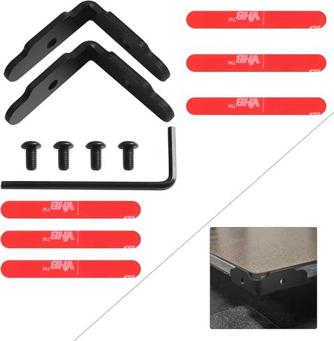 ملحق الطابعة ثلاثية الأبعاد FYSETC Voron2.4 - حواجز تثبيت لوحة بناء PEI - دعامة تثبيت صفائح فولاذية زنبركية: جميع الأجزاء المعدنية ذاتية الصنع مع براغي لاصقة خلفية سهلة التركيب لزاوية السرير الساخنة لطباعة الألومنيوم in Saudi Arabia