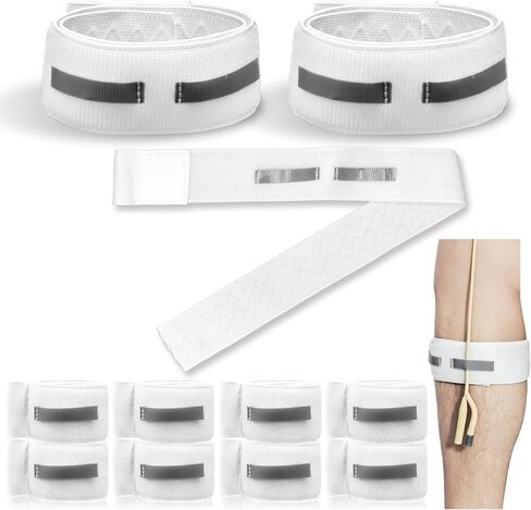 8PCS Catheter Stabilizers Non-Slip Legband Holder with Anti Irritation Silicone Grip in Kuwait
