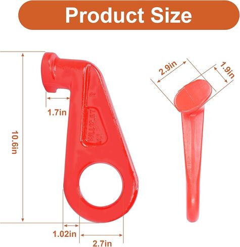 Shipping Container Lifting Hooks, 2 Pack 12.5T Alloy Steel Container Hook Lifting Lug for Shipping, Cargo, Storage, Moving in Kuwait