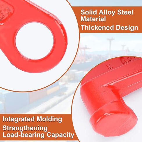 Shipping Container Lifting Hooks, 2 Pack 12.5T Alloy Steel Container Hook Lifting Lug for Shipping, Cargo, Storage, Moving in Kuwait