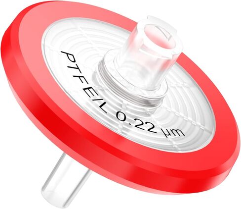 مرشح حقنة غشاء PTFE ماء 33 مم قطر 0.22um حجم المسام غير معقمة بواسطة Bioemd العلمية 10 قطعة in Saudi Arabia