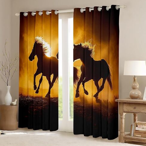 Erosebridal Black Bear Curtains Green Camouflage Curtains & Drapes, US Flag Blackout Curtains Army Military Camo Bedroom Curtains, Woodland Animal Window Treatments Farmhouse Lodge Cabin Decor in Saudi Arabia