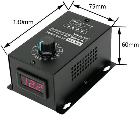 وحدة التحكم في محرك الفرشاة DC6-90V/15A، وحدة التحكم في سرعة PWM، محافظ محرك التيار المستمر للمحركات المصقولة in Saudi Arabia