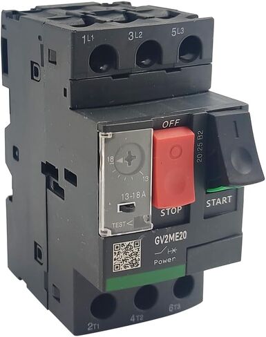 GV2ME20 Motor Circuit Breaker 13-18A Manual Motor Starter Button GV2M Series New in Saudi Arabia