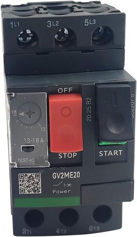 GV2ME20 Motor Circuit Breaker 13-18A Manual Motor Starter Button GV2M Series New in Saudi Arabia