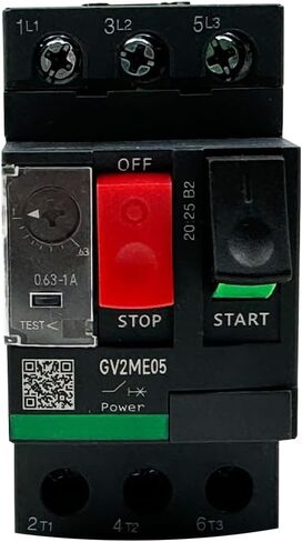 GV2ME05 قطاع دارة محرك عشاري 0.63-1A زر تشغيل المحرك اليدوي جديد in Kuwait