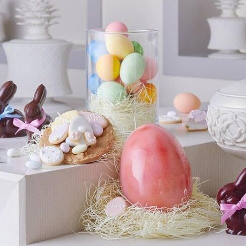 8 Cavities Easter 3D Egg Silicone Molds for Candle Mousse Cake Chocolate Candy Pastry Soap Muffin Dessert DIY Baking Tool Craft Art Supplies in Saudi Arabia