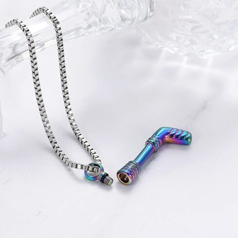 XSMZB Hockey Stick Cremation Jewelry for Ashes Pendant Locket Holder Ashes for Pet/Human Stainless Steel Keepsake Memorial Urn Necklace in Kuwait