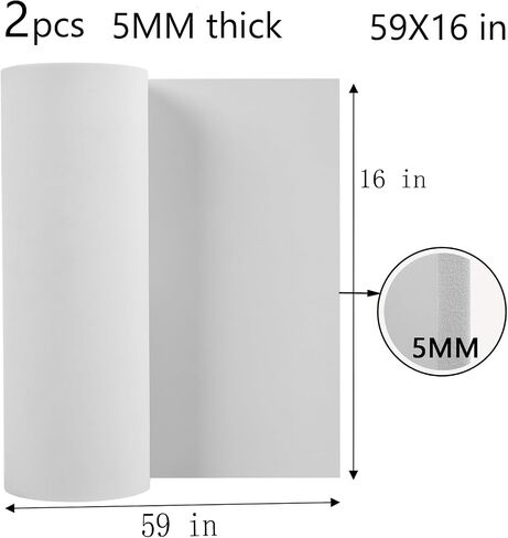 AMZQNART EVA Foam, Cosplay Foam Roll, Size 10mm Thick 39 x 59in (16sqft) Suitable for Large Foam Cosplay Modeling, DIY Projects, Crafts, Ultra High Density 90 kg/m3. Black in Saudi Arabia