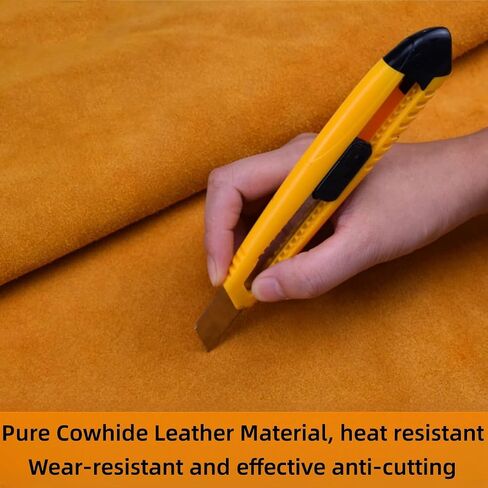 Cowhide Leather Welding Apron for Men, Heat & Flame Resistant Bib Apron Tools Apron, Blacksmith Work Apron in Saudi Arabia