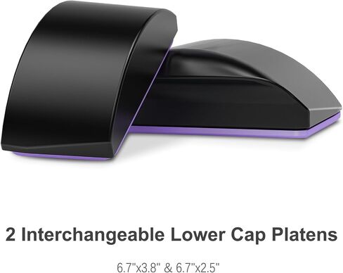 Hat Heat Press Machine for Caps with 2pcs Interchangeable Platens(6.7"x3.8", 6.7"x2.5"), Cap Heat Press for Stuctured Hats and HTV Iron On and Sublimation Projects, Heat Transfer Printing for Caps in Saudi Arabia