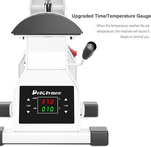 Hat Heat Press Machine for Caps with 2pcs Interchangeable Platens(6.7"x3.8", 6.7"x2.5"), Cap Heat Press for Stuctured Hats and HTV Iron On and Sublimation Projects, Heat Transfer Printing for Caps in Saudi Arabia