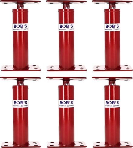 BISupply House Jacks for Leveling Crawlspace 6 Pack - 12 to 16 inch Adjustable Support Beam Basement Jack Post - Floor Lifting Joist Beam Brace for Cellar Ceiling - Screw Pole Jack in Saudi Arabia