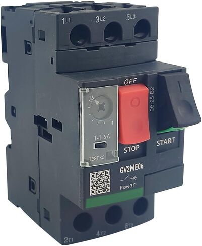 GV2ME06 Deca Motor Circuit Breaker 1-1.6A Manual Motor Starter Button New in Saudi Arabia
