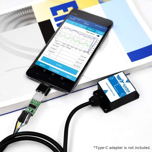 【مقياس تسارع رقمي SINDT-TTL】تسارع عالي الثبات 200 هرتز MPU6050 ثلاثي المحاور + جيرو + كواترنيون + زاوية محورين (دقة XY 0.05 درجة) مع فلتر كالمان، مستشعر إمالة مقاوم للماء IP67 لاردوينو in Kuwait