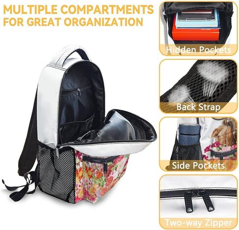 Mercuryelf Highland Cow Girls Boys Backpack with Lunch Box Set, 3 in 1 School Backpacks Matching Combo, Fashion White Bookbag and Pencil Case Bundle in Saudi Arabia