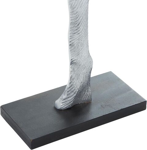 Deco 79 Aluminum Metal Tree Decorative Sculpture Home Decor Statue, Accent Figurine 17" x 4" x 19", Silver in Saudi Arabia