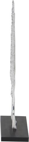 Deco 79 Aluminum Metal Tree Decorative Sculpture Home Decor Statue, Accent Figurine 17" x 4" x 19", Silver in Saudi Arabia