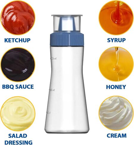 Caylilelam 3PCS Condiment Squeeze Bottles, 12oz (350ml) Leak-proof Sauce Dispenser for Ketchup, 5-Hole Soft Plastic Salad Dressing Pancake Batter Syrup Storage Container, Reusable and BPA Free in Saudi Arabia