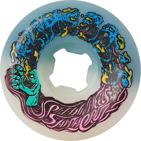 عجلات لوح تزلج سانتا كروز 54 ملم Hariballs 50-50 95A أبيض/أزرق مخضر 22222899-129772 كرات شعر 50-50 95A in Kuwait