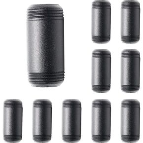 BokWin 6 Pcs 1/2 Inch x 12 Inch Black Pipe Thread,Heavy Duty Vintage Pipe Fitting for Industrial Shelving Decoration