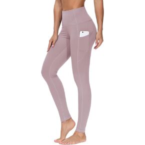 THE GYM PEOPLE Thick High Waist Yoga Pants with Pockets, Tummy Control Workout Running Yoga Leggings for Women