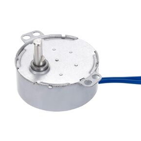MECCANIXITY Synchronous Motor AC100-127V 0.9-1.1RPM 50-60Hz CW 4W D Shaft Electric Motor for Microwave Oven, Fan
