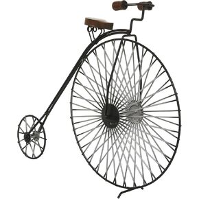 Deco 79 Metal Bike Decorative Sculpture Home Decor Statue, Accent Figurine 17" x 5" x 15", Black