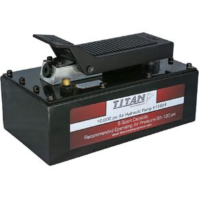 AME INTL 15924 Titan 5 Quart Air Hydraulic Pump with Steel Reservoir