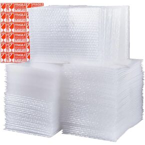 100 Pcs Bubble Pouches, 6''x8'' and 8''x10'' Bubble Bag for Packing, Which is Anti-Impact Come with Exquisite Sealing Label Storage Packing and Moving. (6"x8"& 8"x10"- 100pack)