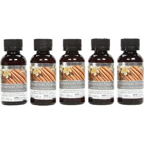 Hosley Set of 5 Cinnamon Nutmeg Fragrance Warming Oils 55 Milliliter. Ideal Gift for Weddings Spa Meditation Settings. P1