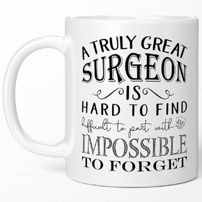 Sweet & Salty Surgeon Gifts for Men and Women - A Truly Great Surgeon is Hard to Find Coffee Mug, Best Surgery Thank You Appreciation Idea, Retirement Present - 11oz White
