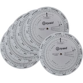Pregnancy Wheel (Pack of 6), Due Date OB-GYN Calculator, Gestational EDC Wheel for Midwives and Health Workers