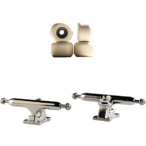 Fingerboards Parts Component (PRO Sixth generation) No Logo Handmade Wheels (Non CNC) +Big Eagle Trucks 34mm(silvery white Truck) (Soul Wheels)