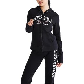 AEROPOSTALE Women's Logo Full Zip Hoodie-Arches-1987