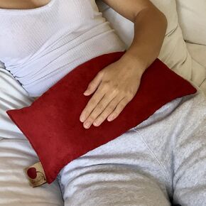 Cervical/Rectangular Pillow, Natural Denim, w/Cherry case Cherry Pit-Stone, Hot/Cold, Moist Heat Pack, Pain Relief, Microwavable-Washable
