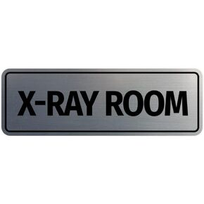 Standard X-Ray Room Sign (Brushed Gold) - Medium
