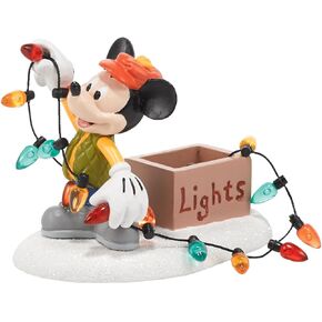 Department 56 Disney Village Mickey Lights Up Christmas Accessory, 2.25 inch