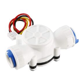 uxcell 3/8in Quick Connect Hall Effect Liquid Water Flow Sensor Switch Flowmeter Counter Meter DC5V 0.3-10L/min YF-S301
