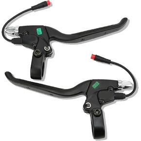 Brake Lever Handle Bar Grips for E-Bike 2 Wheel Mini Bike Electric Bicycle Scooter Bike Brake Lever Left & Right Waterproof Electronic Brake Lever Set
