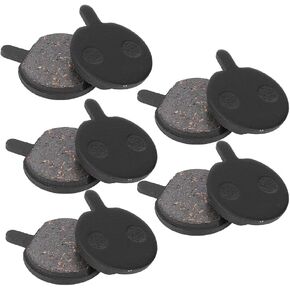 Disc Brake Pad, 5 Pair L-02 Black Resin Mute Mountain Bike Disc Brake Pad Replacement Disc Brake Pad Cycling Accessory, 0.86x1.13x0.16inch