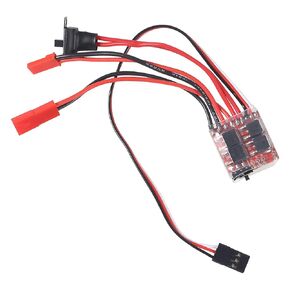 4 PCS Mini RC 20A Brushed ESC Motor Speed RC ESC 2KHz Forward Reverse Brush Brake RC 2S for Controller Boat RC Car Tank