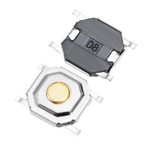 uxcell 50PCS 5x5x1.5mm Momentary Panel PCB Surface Mounted Devices SMT Mount 4P Push Button SPST Tactile Tact Switch