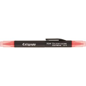 ProFolio by Itoya, Double Header Calligraphy Marker, 1.5mm and 3mm Chisel Tips - Black