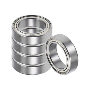 5pcs 6700ZZ Ball Bearing - [10x15x4mm] Chrome Steel Double Sealed Deep Groove Ball Bearings for Machinery Applications Industrial Equipment