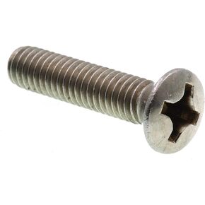Prime-Line 9011625 Machine Screw, Oval Head Phillips, 5/16 in-18 X 1-1/2 in, Grade 18-8 Stainless Steel, Pack of 25